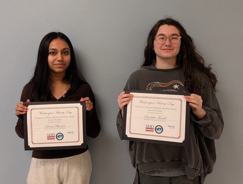 Students who competed in the State History Day contest