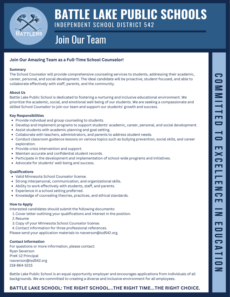 Full Time Counselor