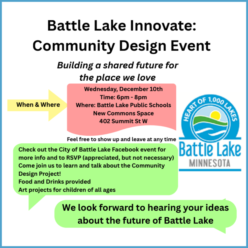 Battle Lake Innovate: Community Design Event