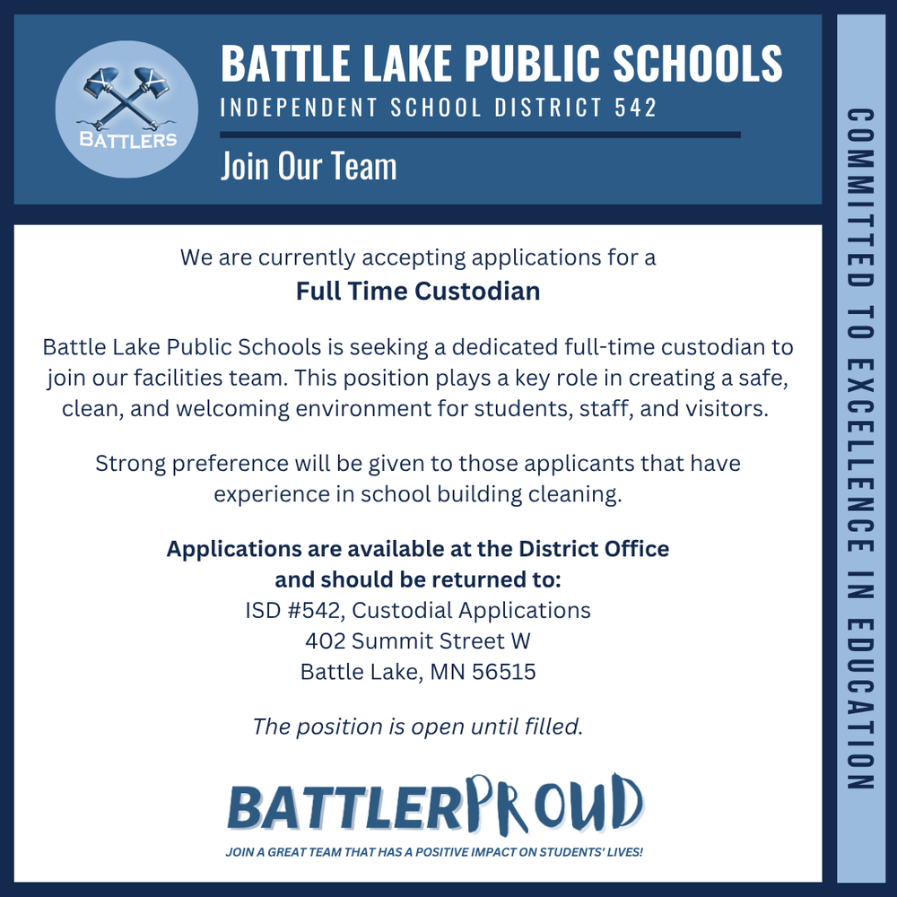 Join Our Team - Custodian