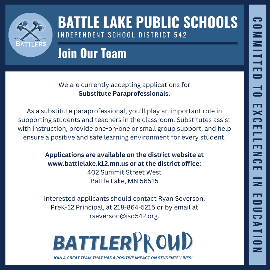 Substitute Paraprofessionals