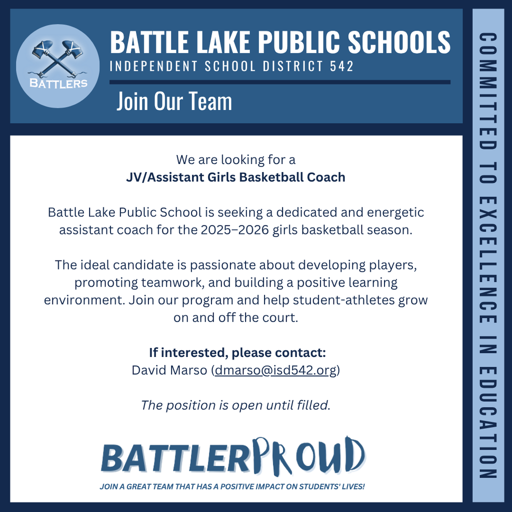 JV Assistant Girls BB Coach