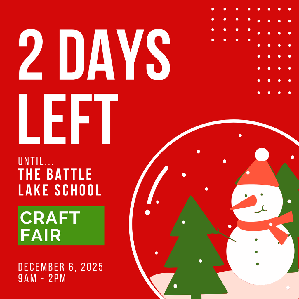Craft Fair Reminder - 2 Days