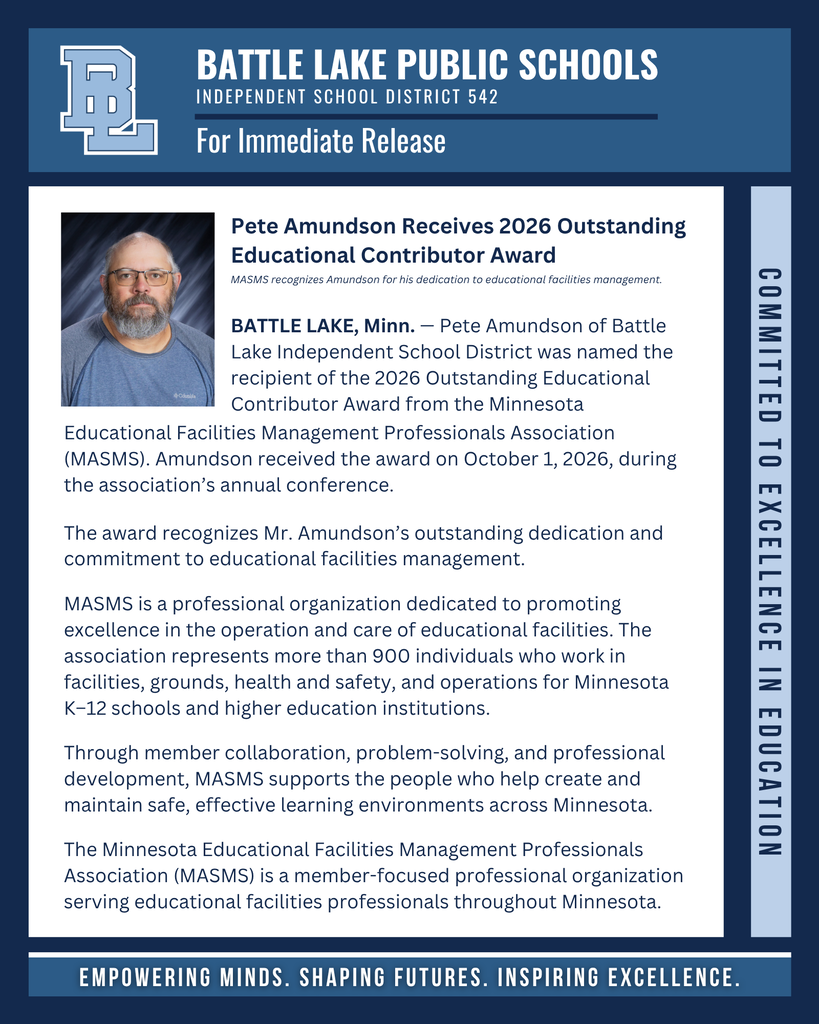 2026 Press Release - Pete Amundson
