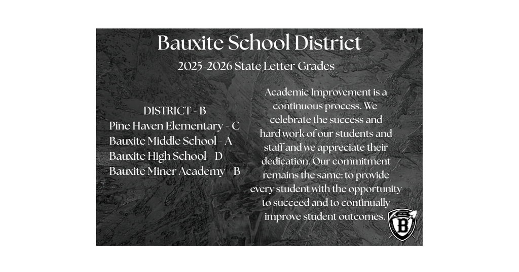 Bauxite School District Letter Grades