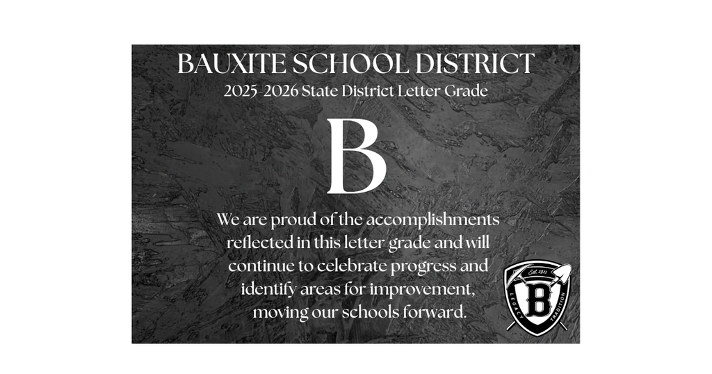Bauxite School District Letter Grade - B