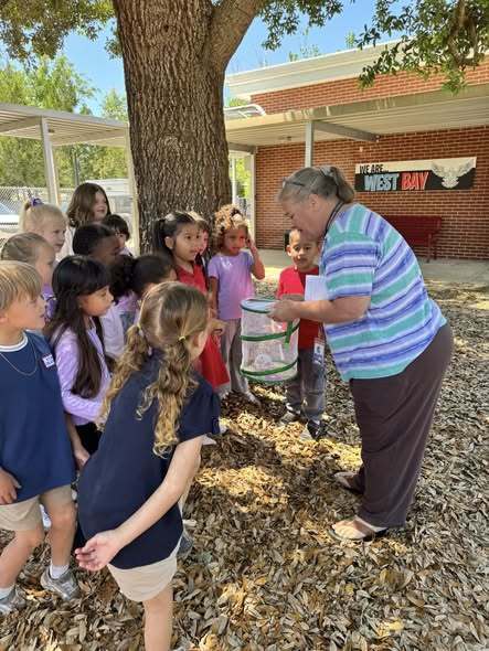 Dangerfield's class releasing a butterfly.