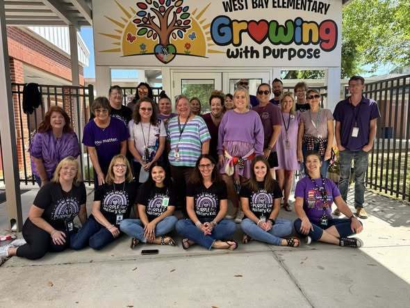 Purple up staff picture