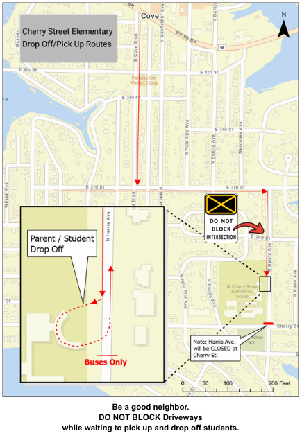 Drop Off & Pick up Map