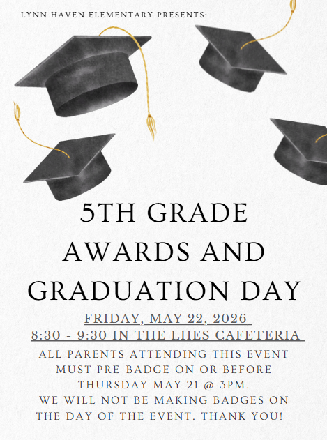 5th Grade Graduation Flyer