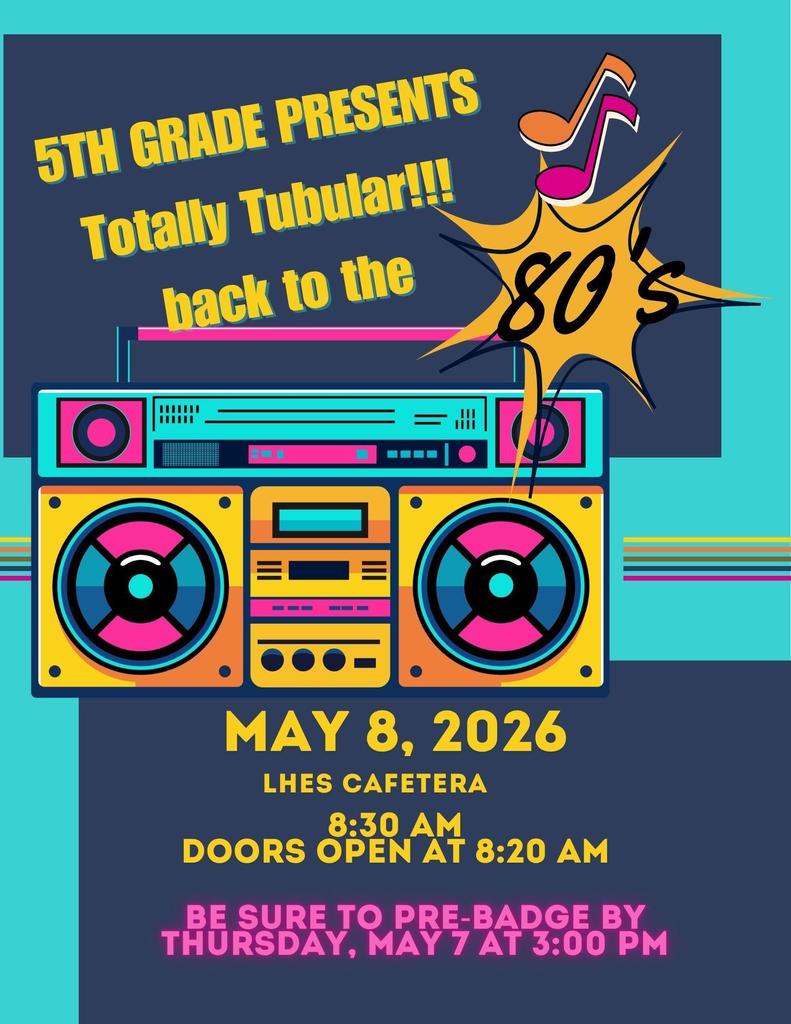 5th Grade Musical Performance Flyer