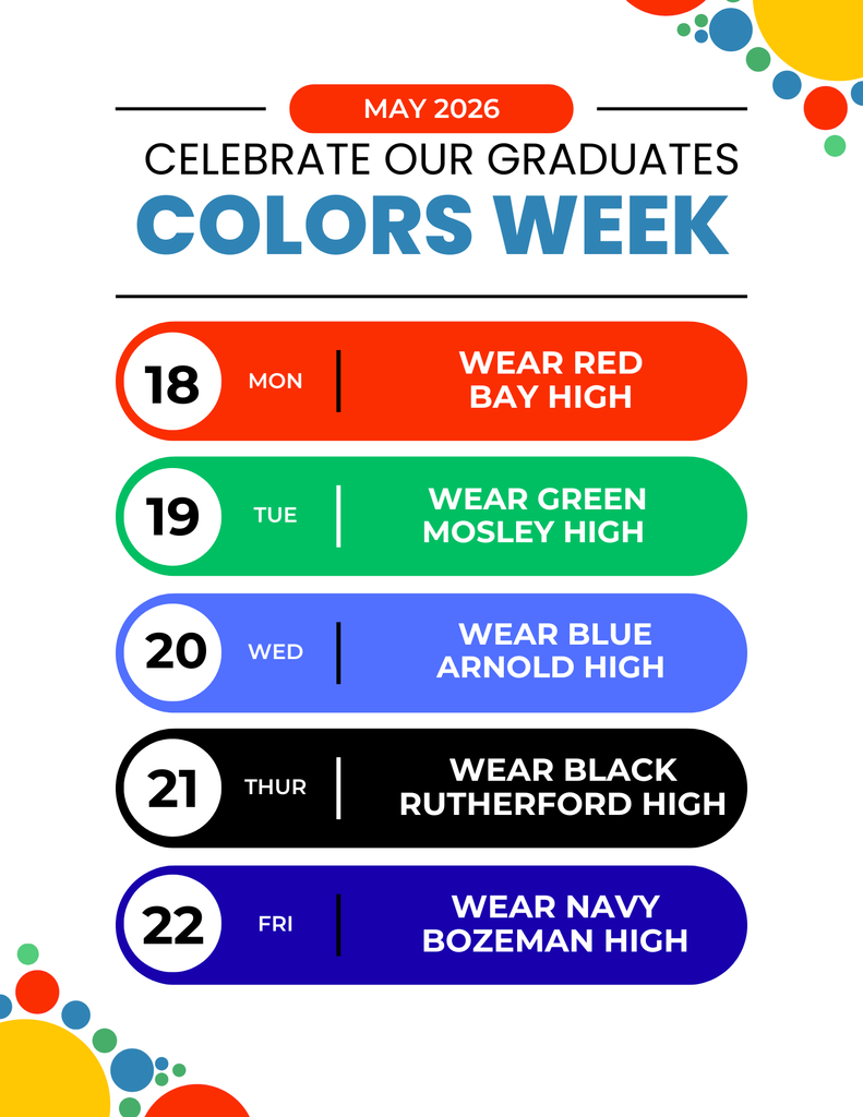Colors Dress Up Week Flyer