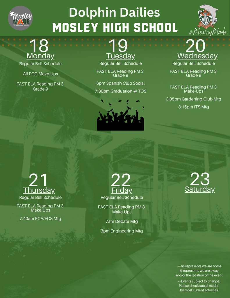Happening this week....