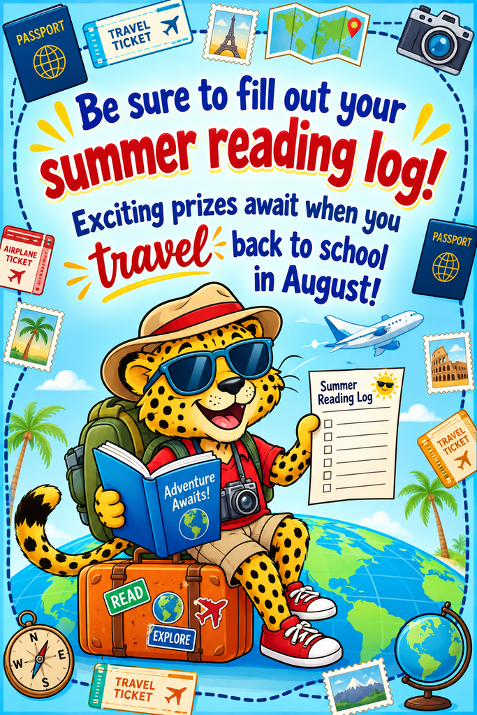 Summer Reading Log Reminder