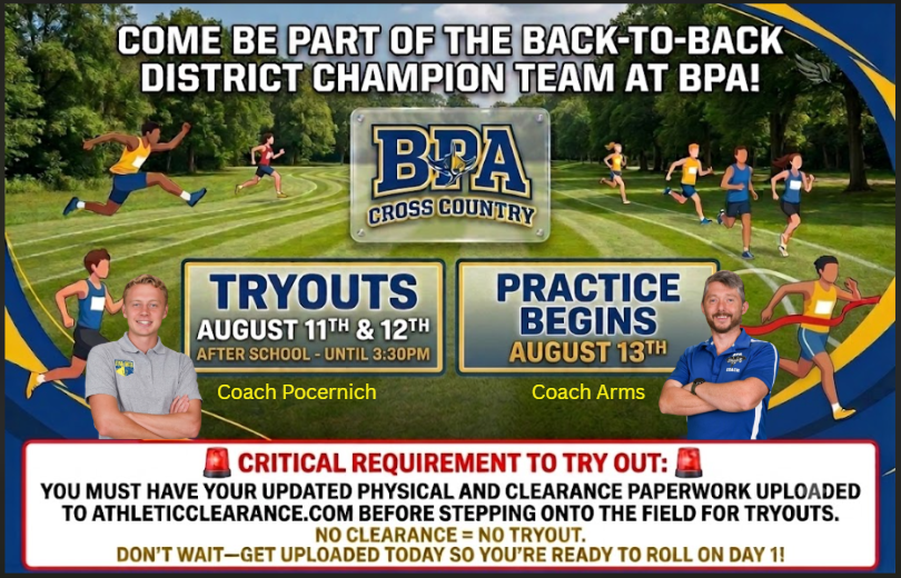 BPA Cross Country Tryout Information