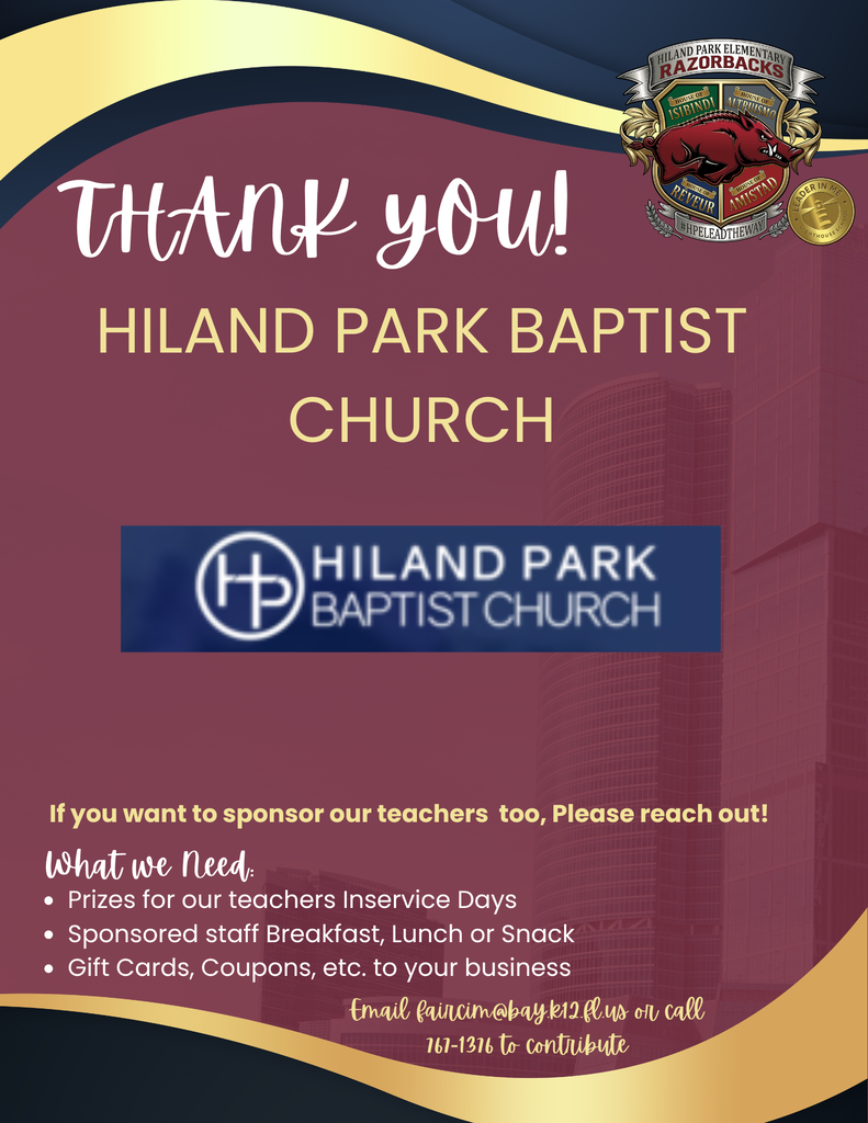 Church thank you