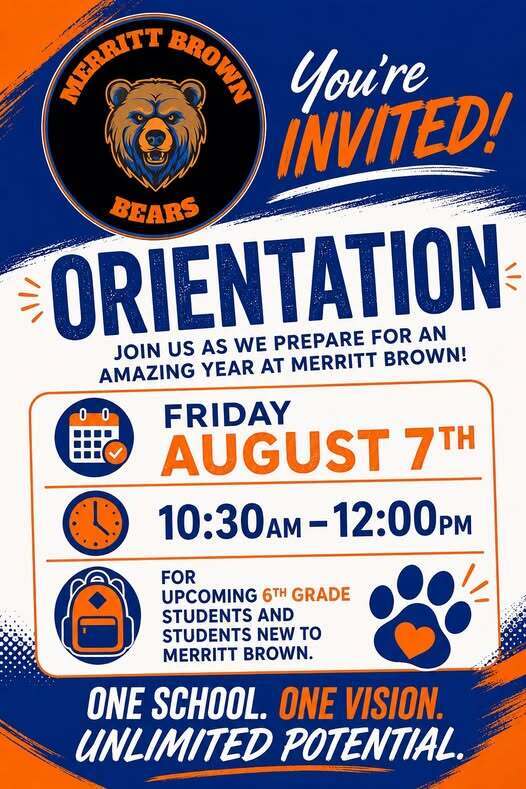 Orientation August 7th 10:30-12:00