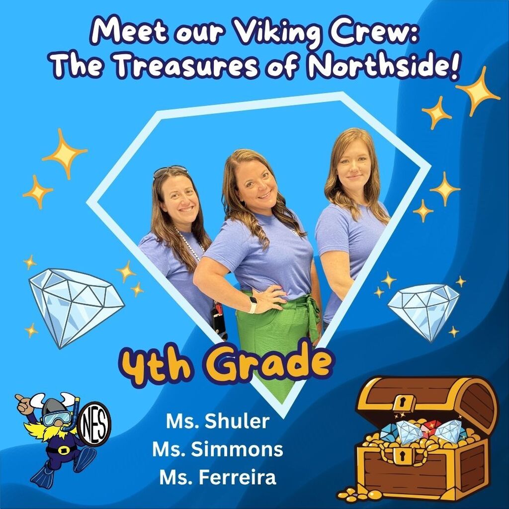 blue background with diamonds and photos of teachers on it