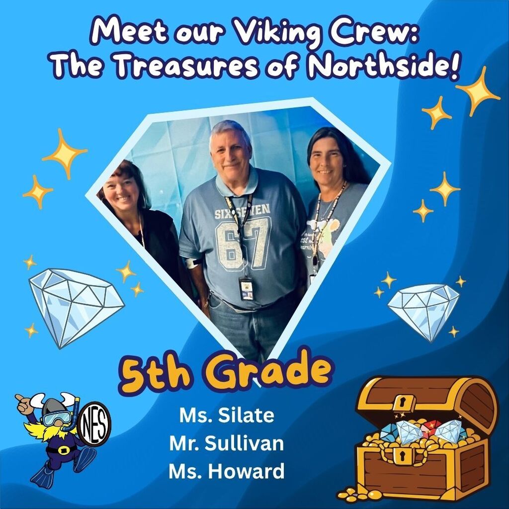 blue background with diamonds and photos of teachers on it