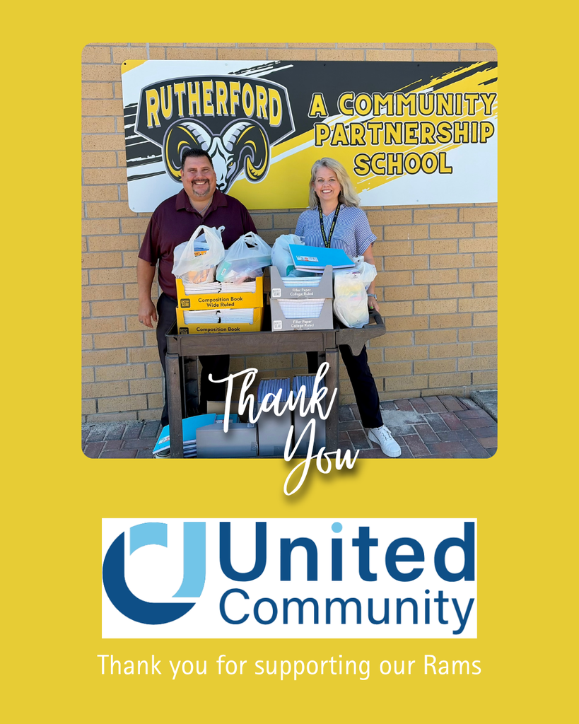 Photo- Thank you United Community Bank for School Supply Donation