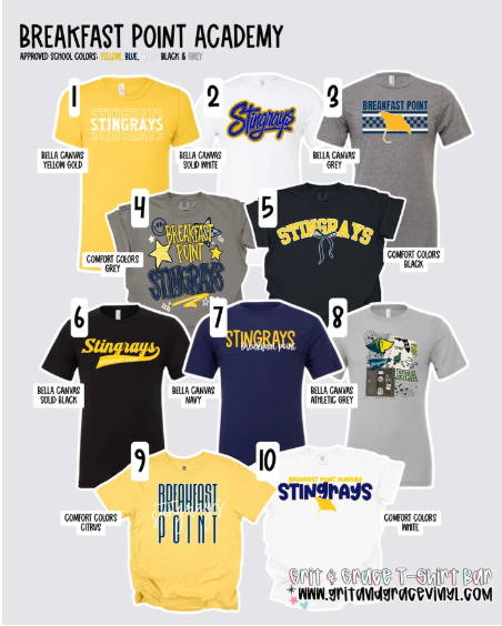 Grit & Grace will be selling BPA Shirts at Open House
