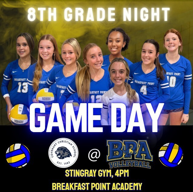 Game Day - BPA Lady Rays host Covenant Christian on 8th grade night