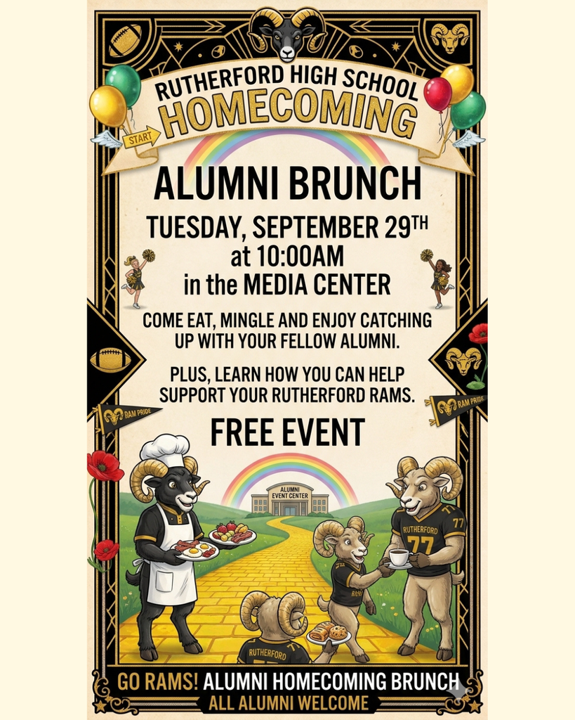 Rutherford hosting Alumni Brunch Sept 29 at 10am
