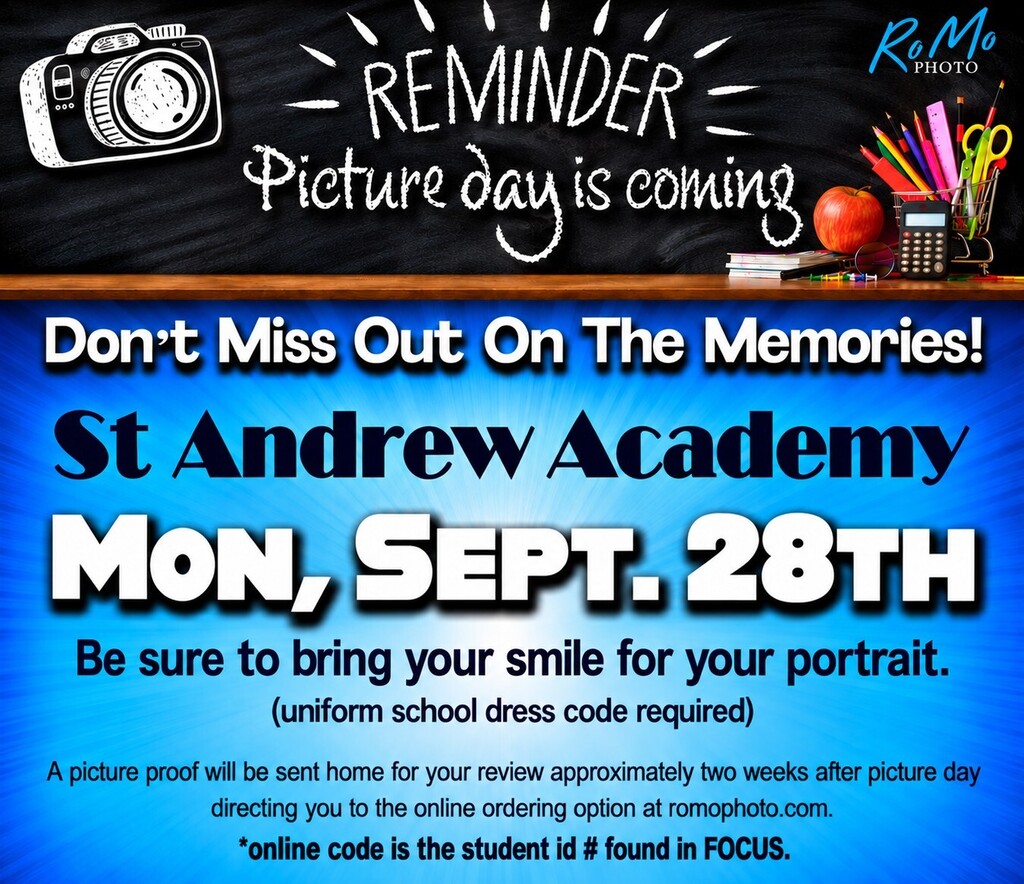 Picture Day Sept 28th