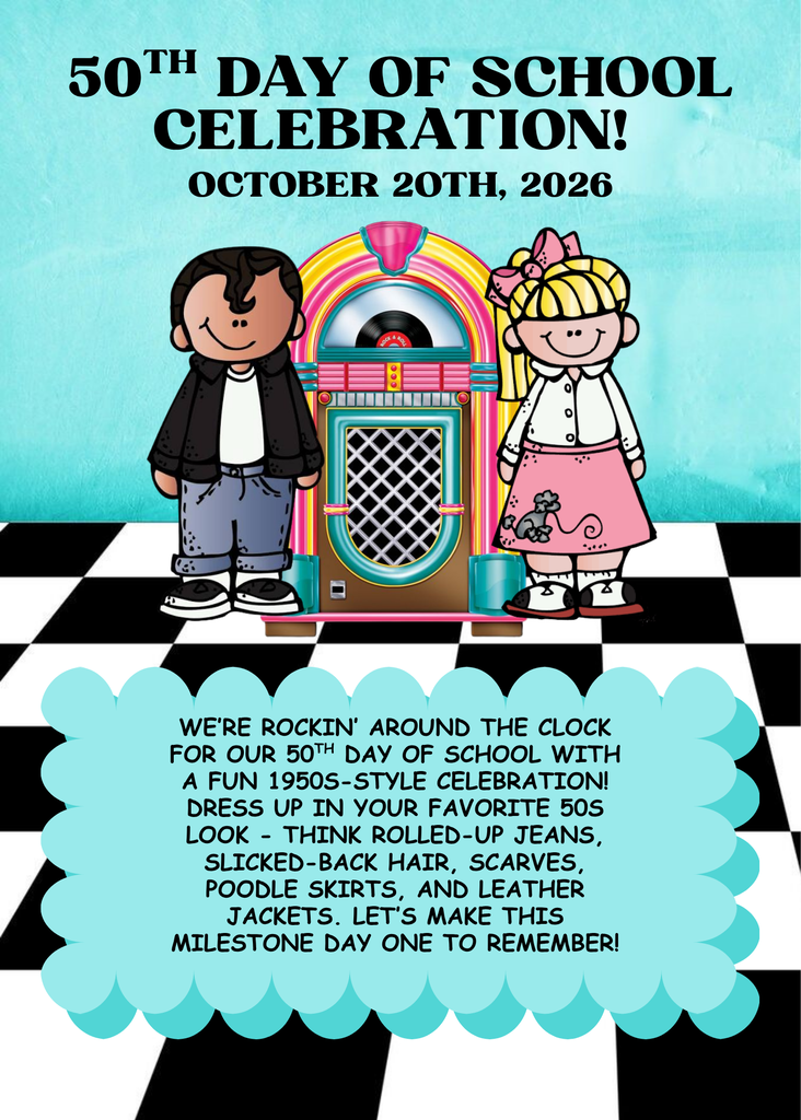 50th Day of School Flyer