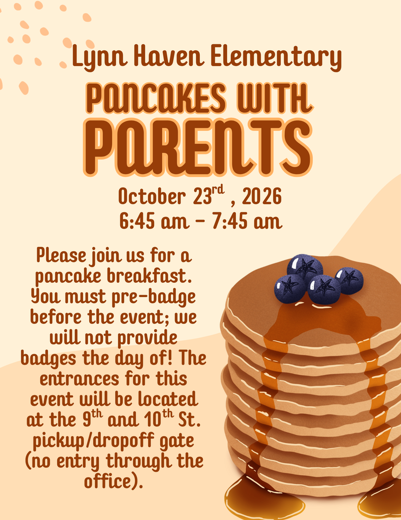 Pancakes with Parents Flyer