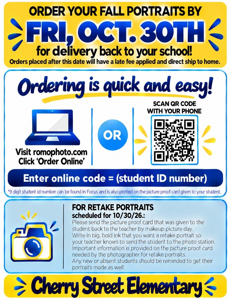 Fall Picture Orders by Oct 30