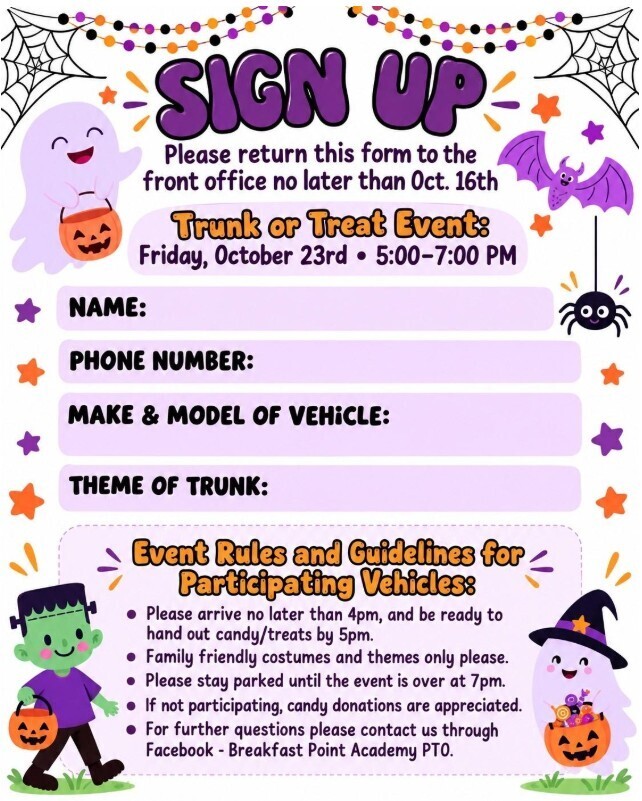 Trunk or Treat at BPA