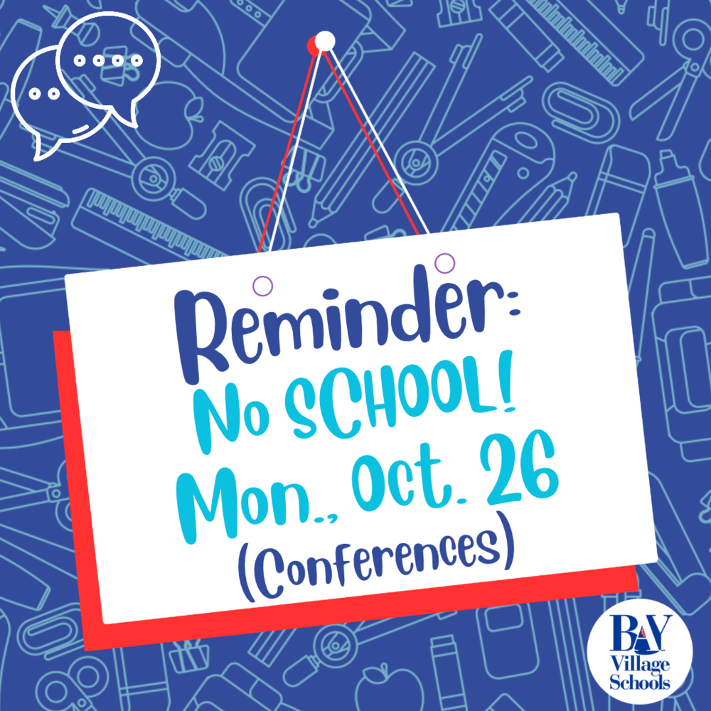 No School on Monday, October 26, 2026 for Conferences image