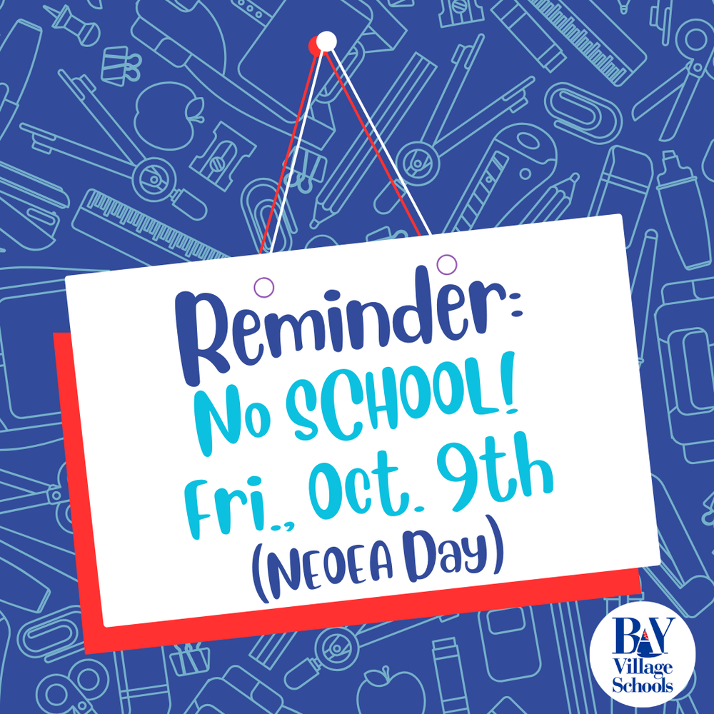 No school on Oct. 9, 2026 for NEOEA Day image
