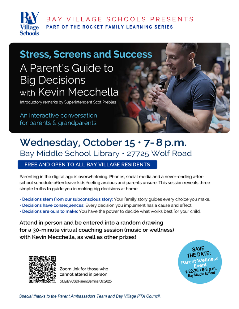 parent seminar october 15, 2025 flyer