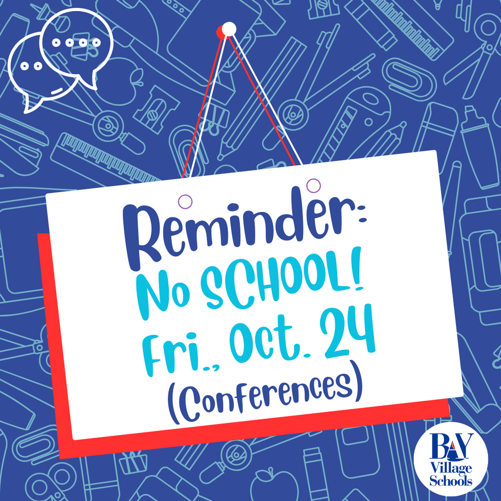 Reminder No School on 10-24-25