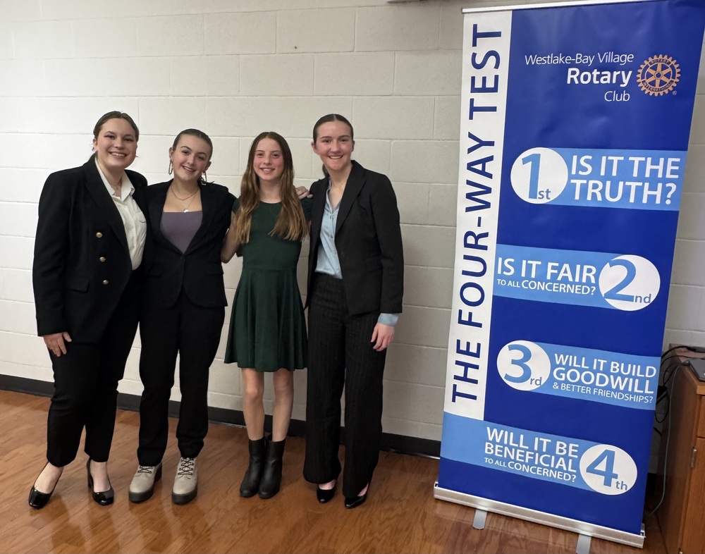 photo of bay high school students at the rotary speech contest march 2026