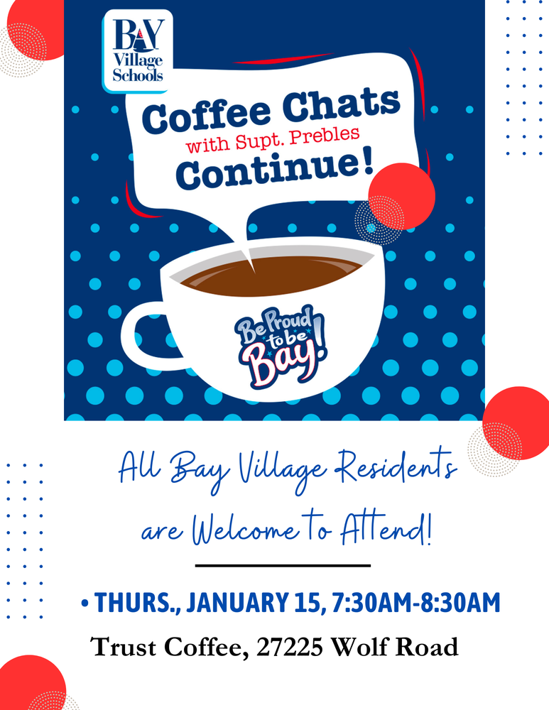 Coffee Chats Flyer for 2025-26 school year