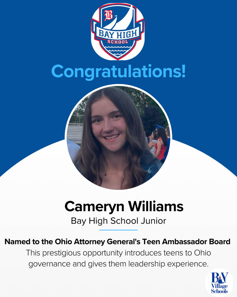 Bay High School Junior Cameryn Williams photo