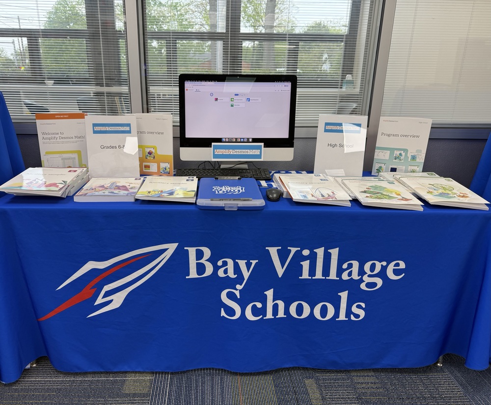 Curriculum materials available for review in the math category with a desktop and sample materials.