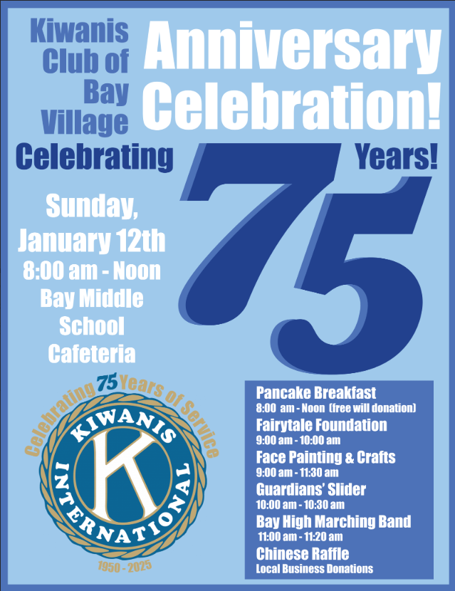 Kiwanis 75th Anniversary Celebration Flyer