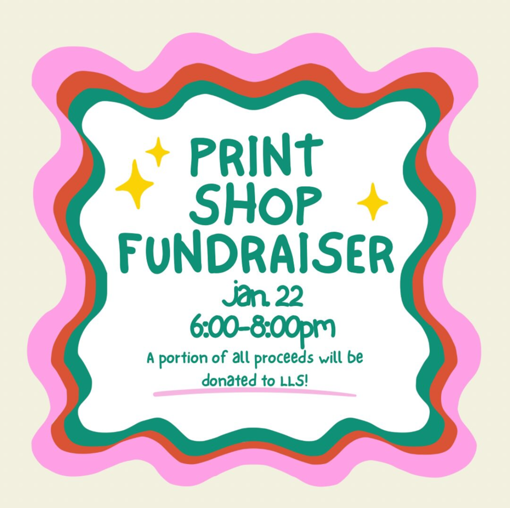 Print Shop Fundraiser for LLS Flyer