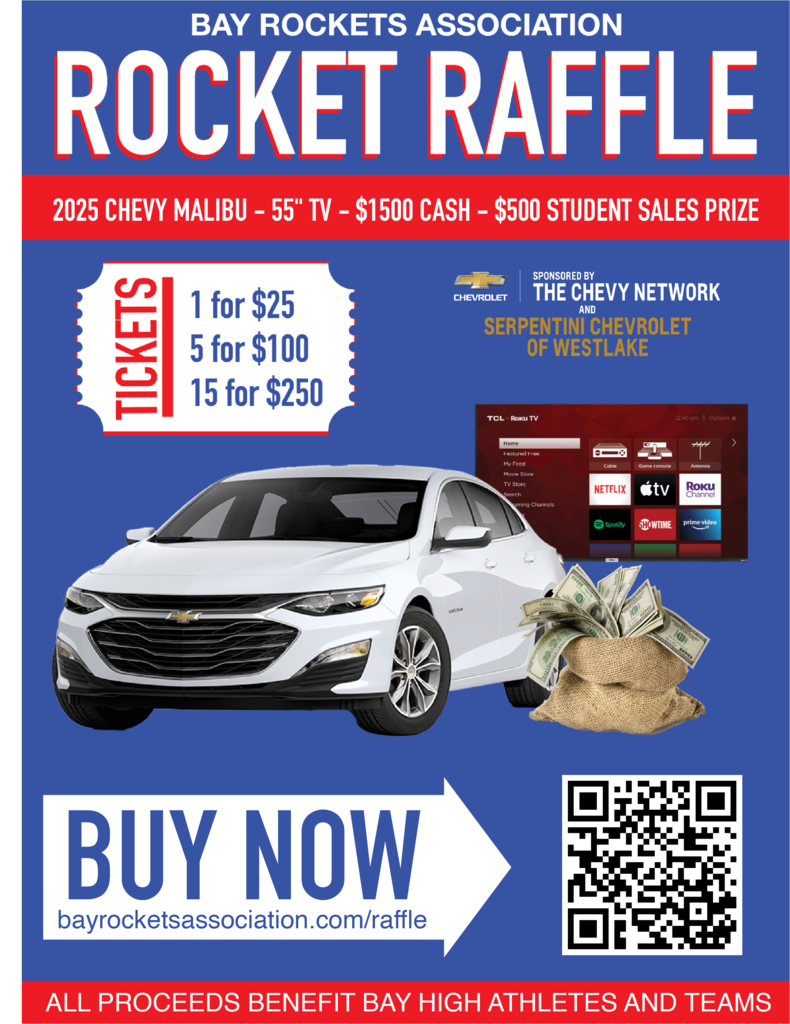 Rocket raffle flyer 2025