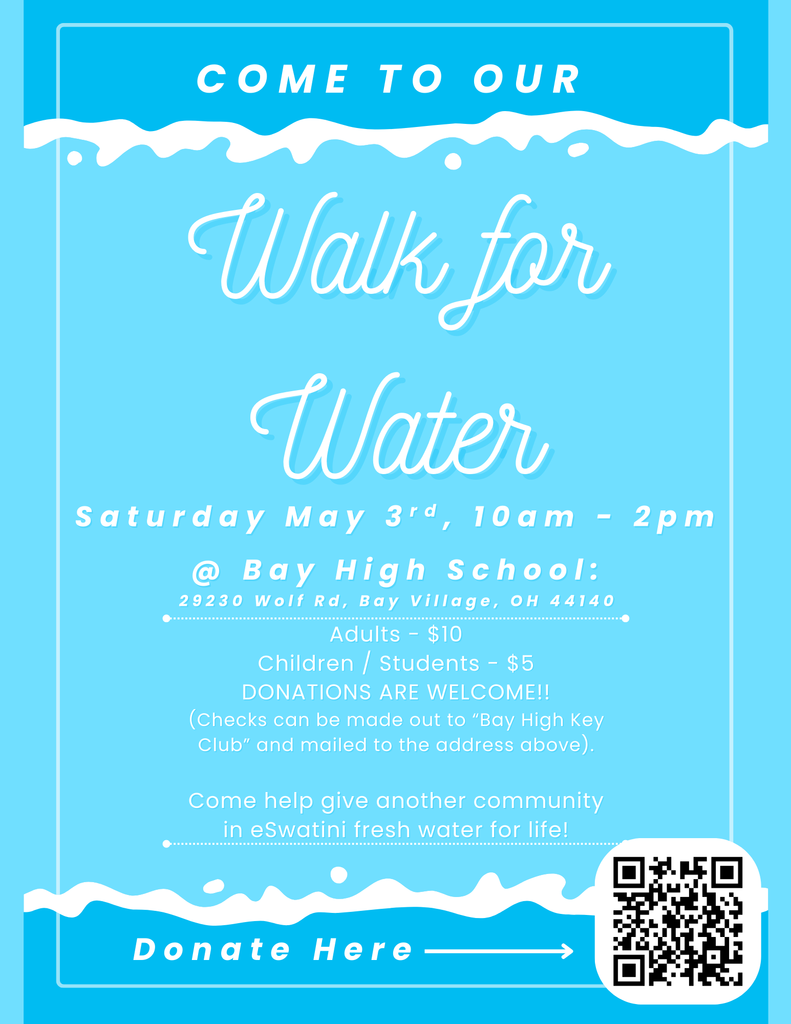 Walk for Water flyer 2025