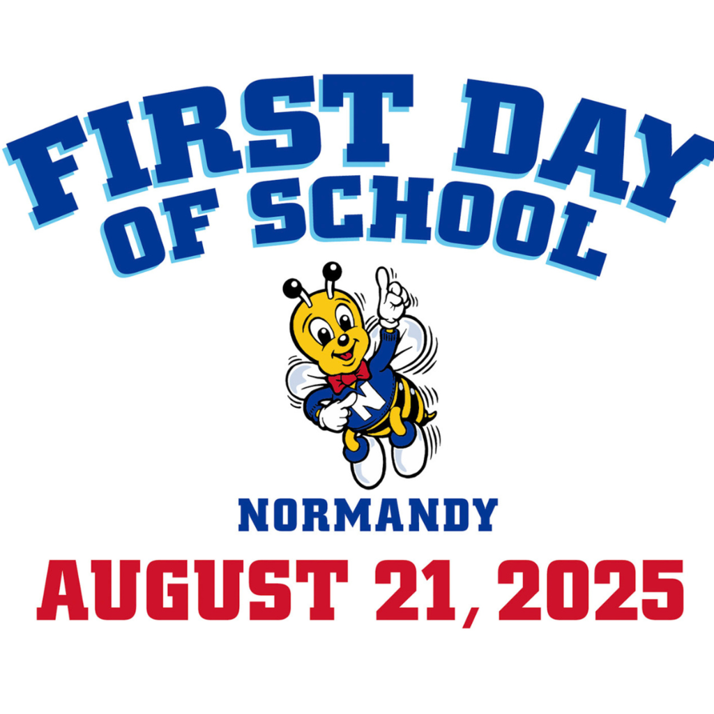 Normandy first day of school sign 2025