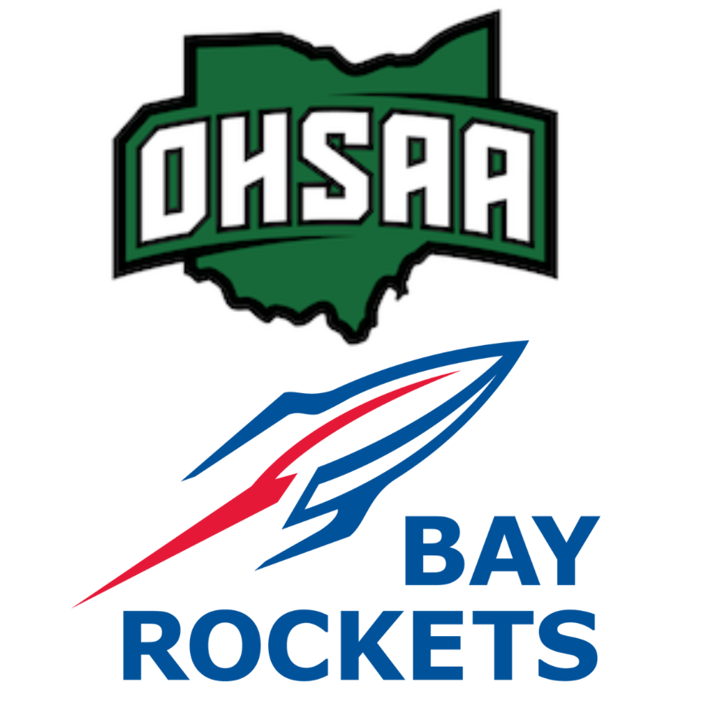 OHSAA and Bay Rockets logos image