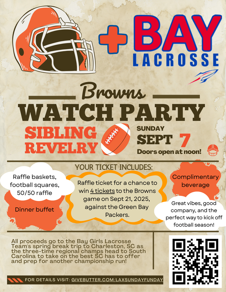 girls lax watch party flyer for fundraiser sept. 7