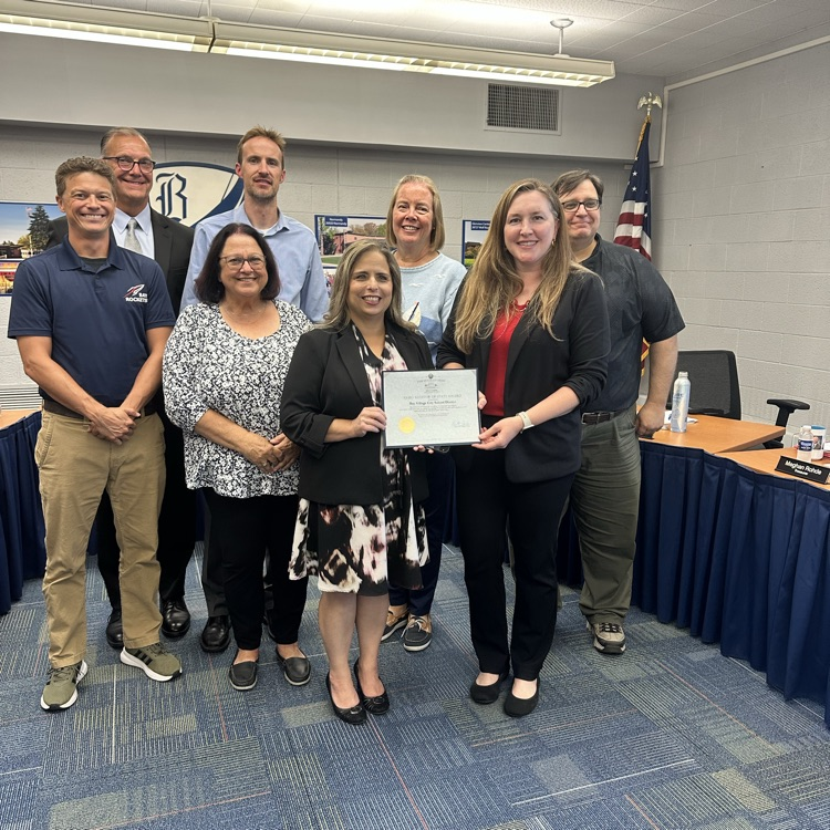 auditor of state award photo to treasurer Meghan Rohde