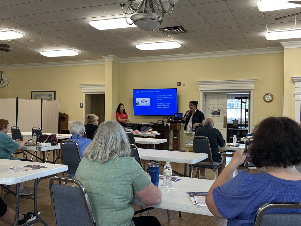 Presenting a lunch and learn event at Bay Senior Center