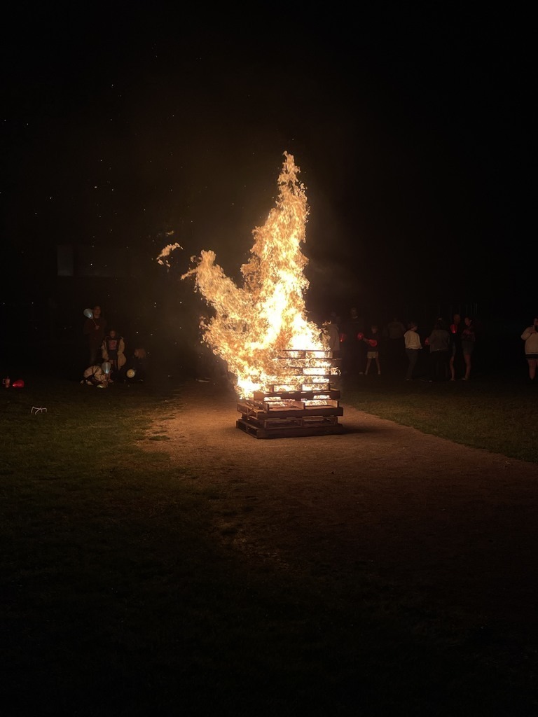Bonfire photo from 2024 homecoming week